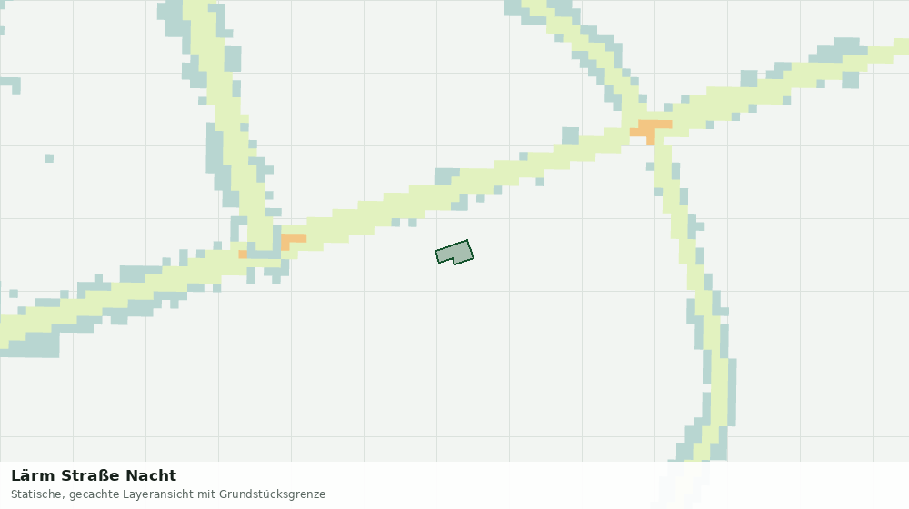 Statische Kartenansicht: Lärm Straße Nacht