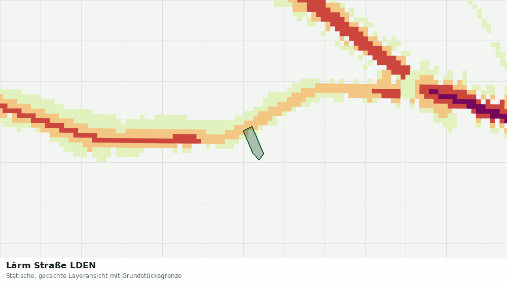 Statische Kartenansicht: Lärm Straße LDEN