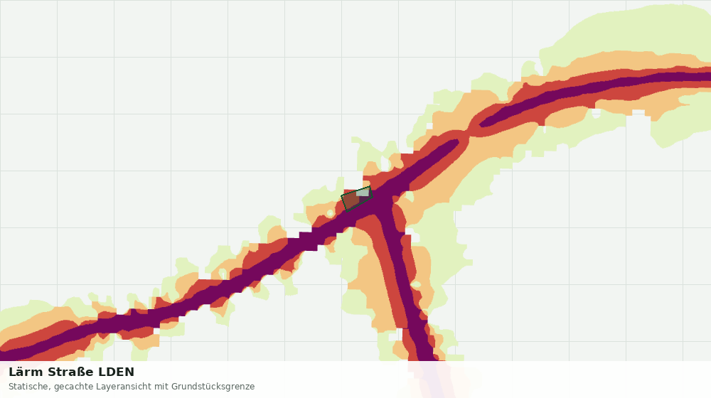 Statische Kartenansicht: Lärm Straße LDEN