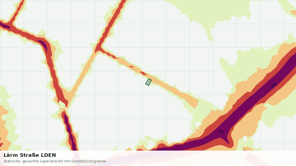 Statische Kartenansicht: Lärm Straße LDEN