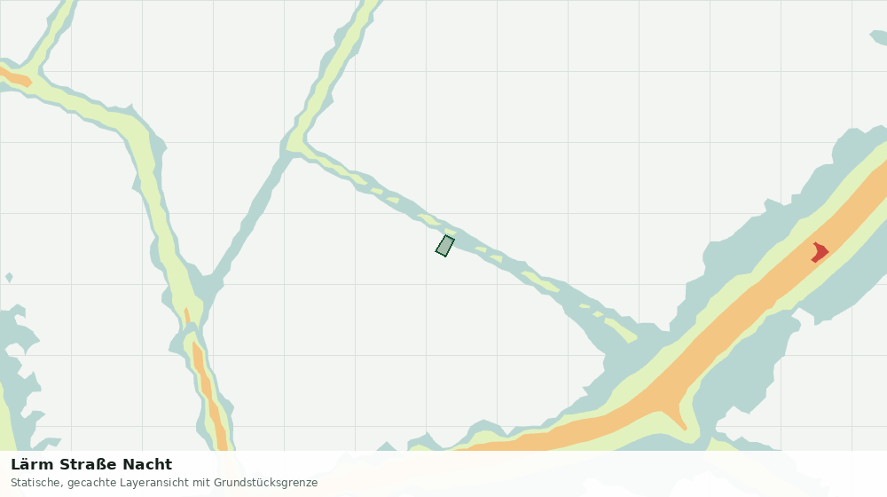 Statische Kartenansicht: Lärm Straße Nacht