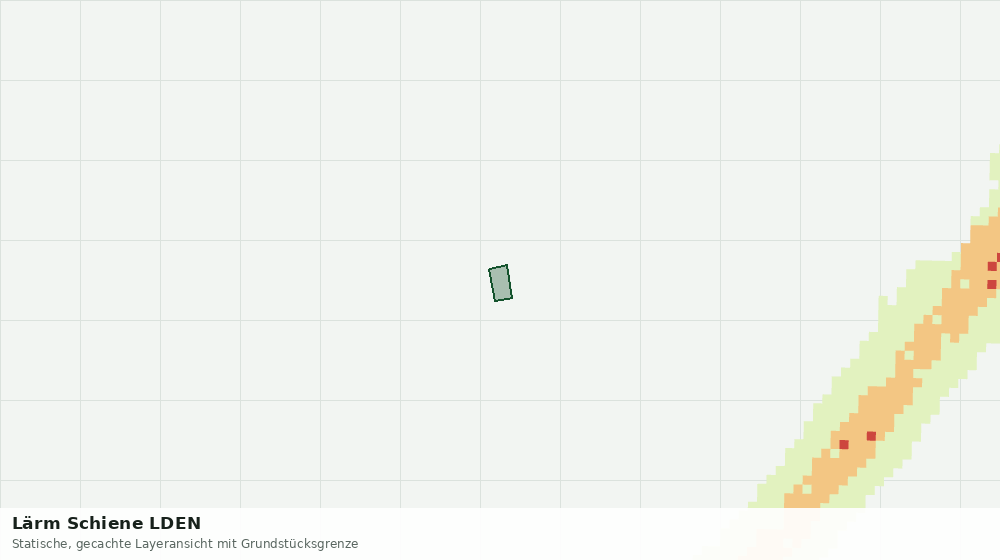 Statische Kartenansicht: Lärm Schiene LDEN