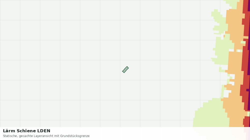 Statische Kartenansicht: Lärm Schiene LDEN