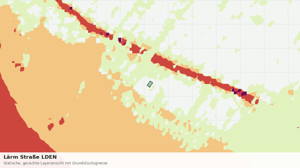 Statische Kartenansicht: Lärm Straße LDEN