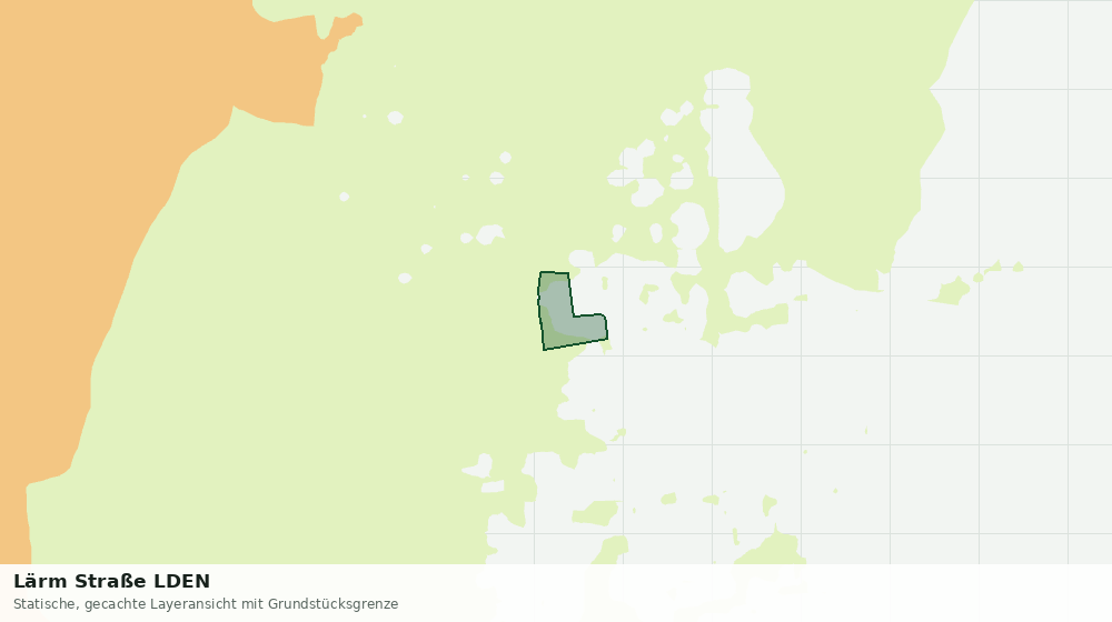Statische Kartenansicht: Lärm Straße LDEN