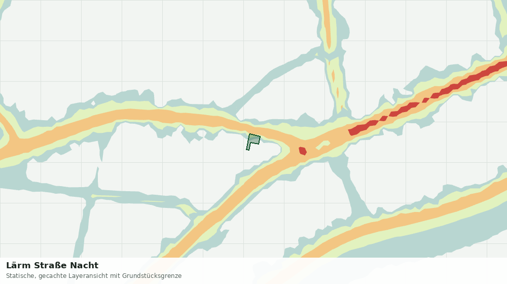 Statische Kartenansicht: Lärm Straße Nacht