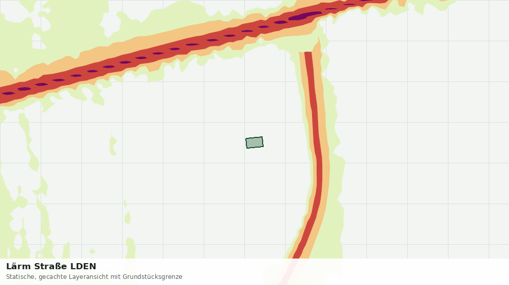 Statische Kartenansicht: Lärm Straße LDEN