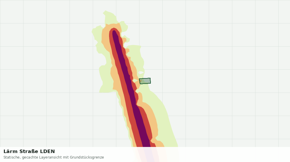 Statische Kartenansicht: Lärm Straße LDEN