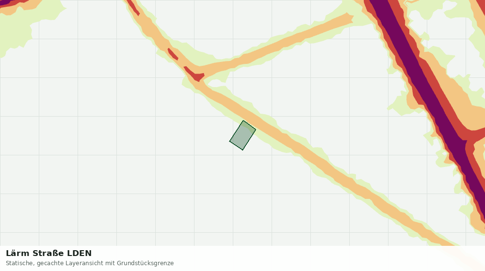 Statische Kartenansicht: Lärm Straße LDEN