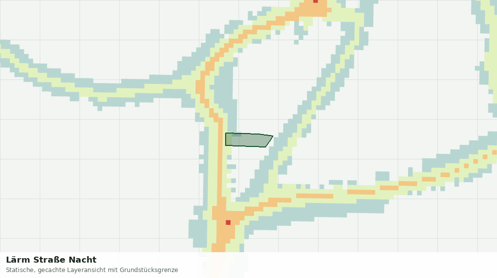 Statische Kartenansicht: Lärm Straße Nacht