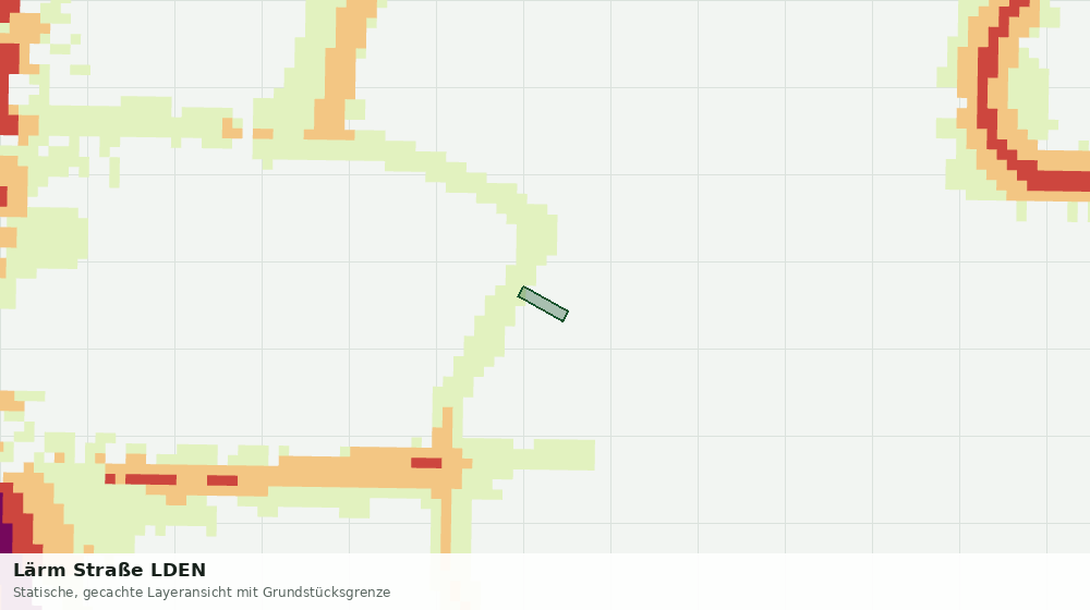 Statische Kartenansicht: Lärm Straße LDEN