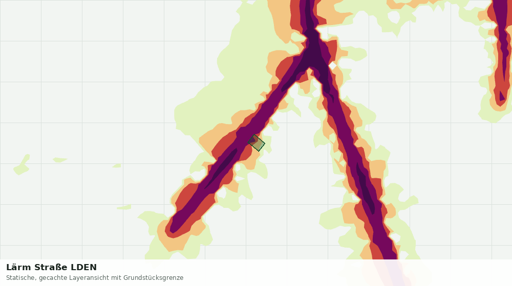 Statische Kartenansicht: Lärm Straße LDEN