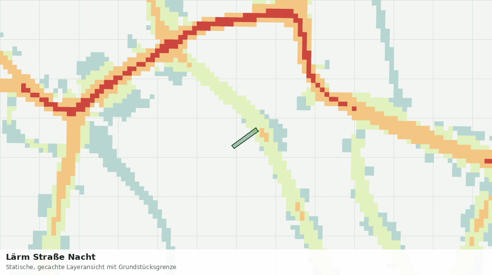 Statische Kartenansicht: Lärm Straße Nacht