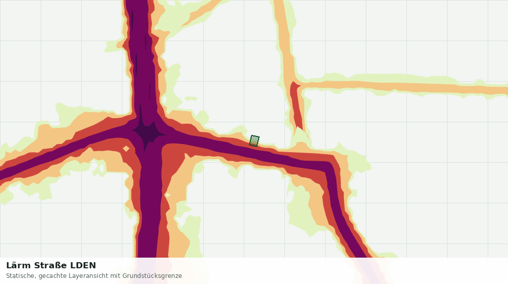 Statische Kartenansicht: Lärm Straße LDEN