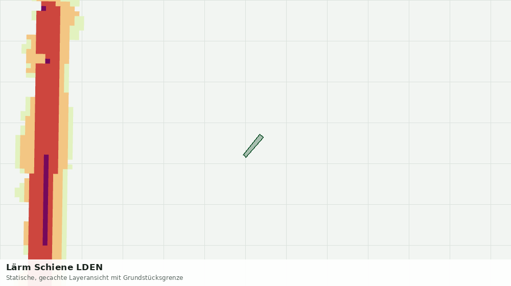 Statische Kartenansicht: Lärm Schiene LDEN