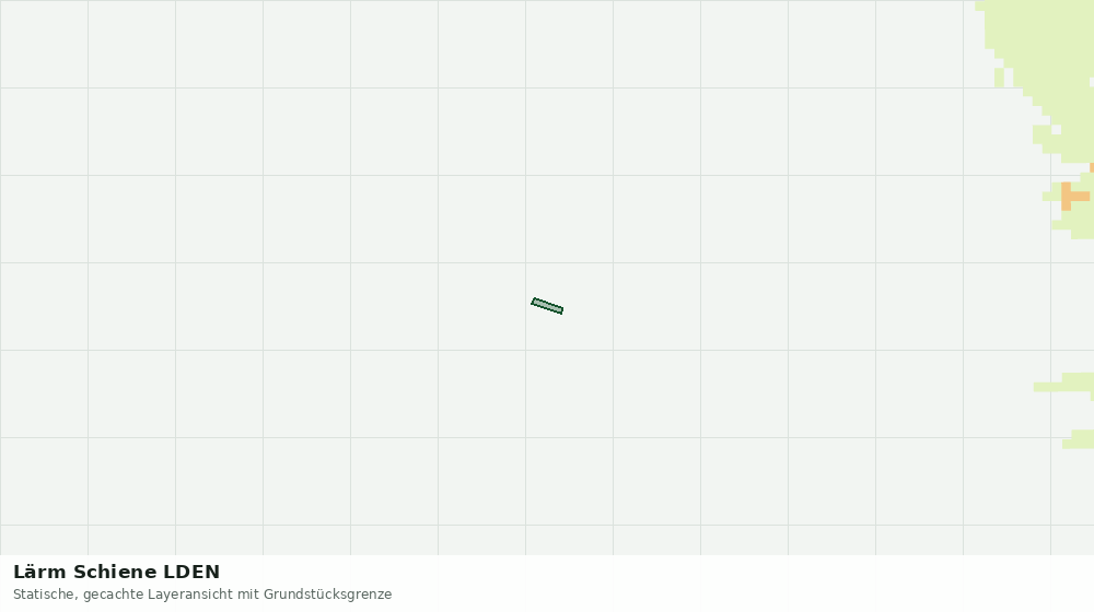 Statische Kartenansicht: Lärm Schiene LDEN