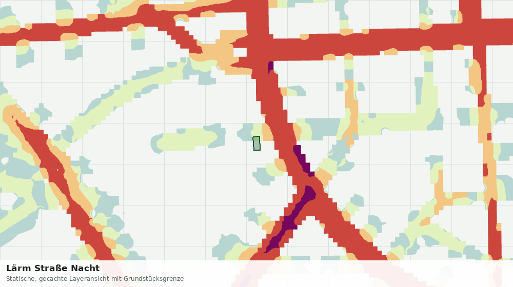 Statische Kartenansicht: Lärm Straße Nacht