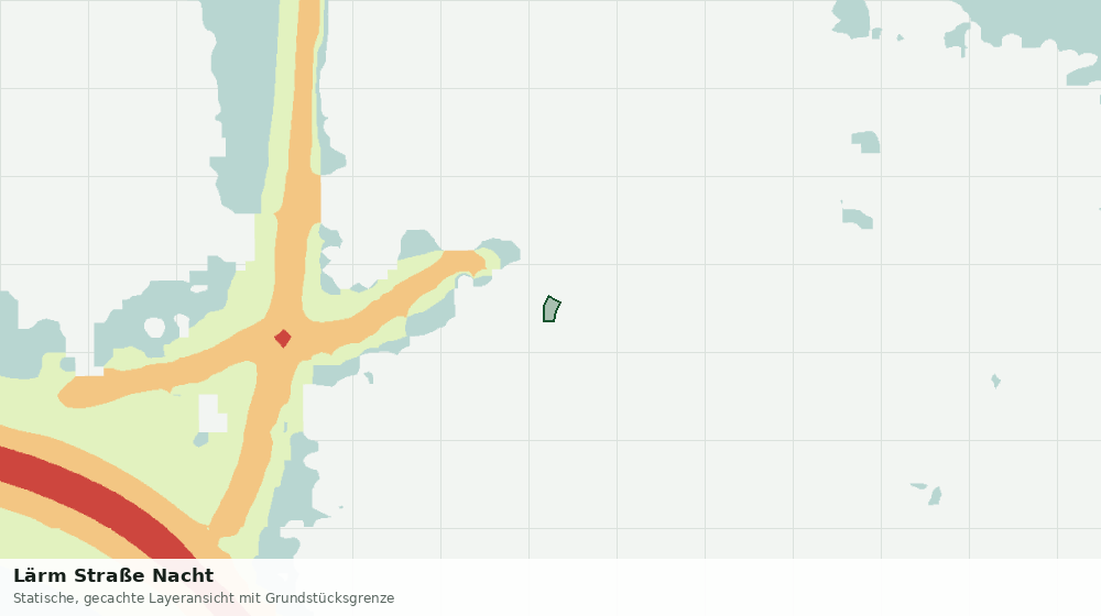 Statische Kartenansicht: Lärm Straße Nacht