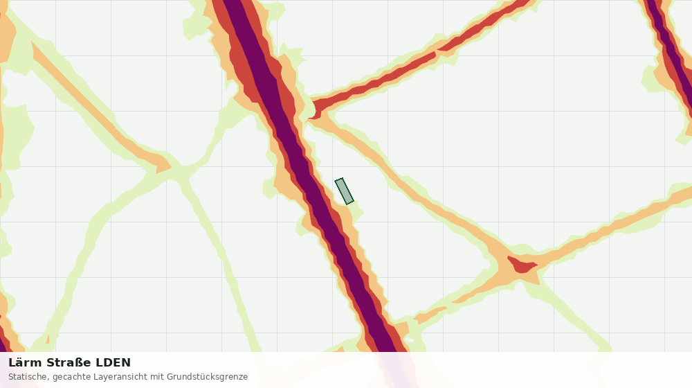Statische Kartenansicht: Lärm Straße LDEN