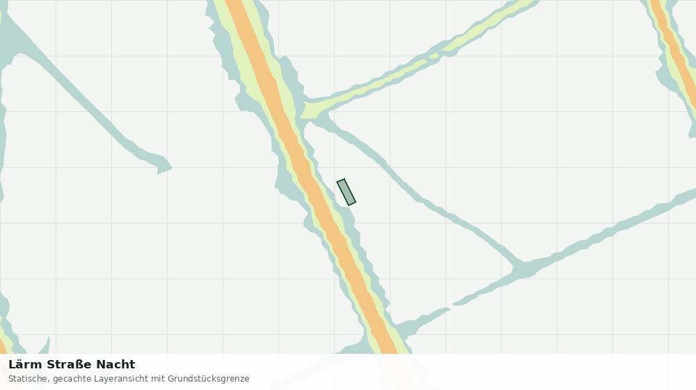 Statische Kartenansicht: Lärm Straße Nacht
