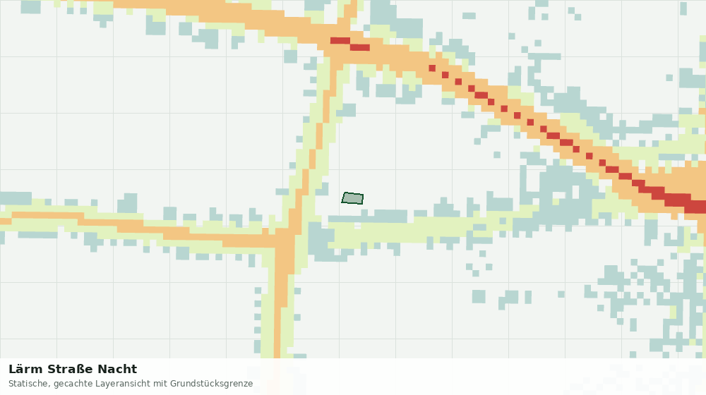 Statische Kartenansicht: Lärm Straße Nacht