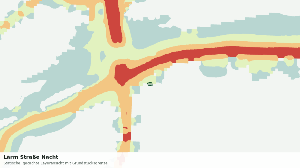 Statische Kartenansicht: Lärm Straße Nacht