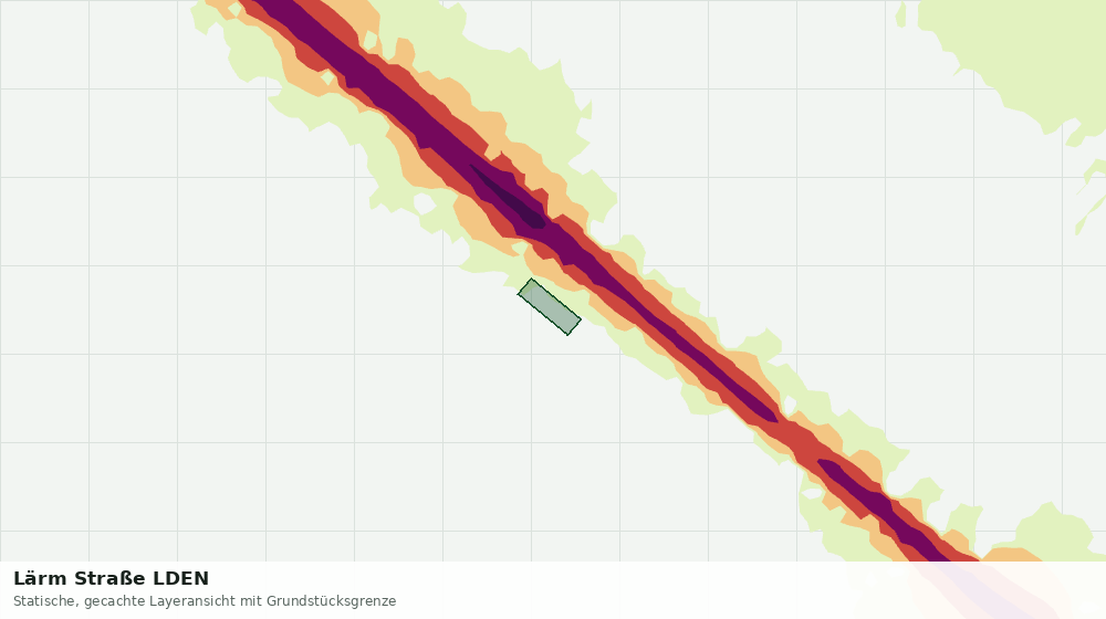 Statische Kartenansicht: Lärm Straße LDEN