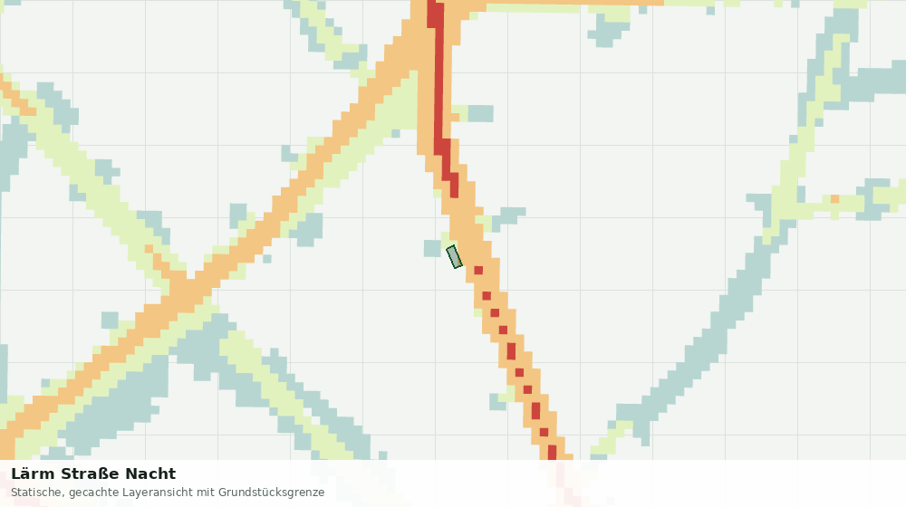 Statische Kartenansicht: Lärm Straße Nacht