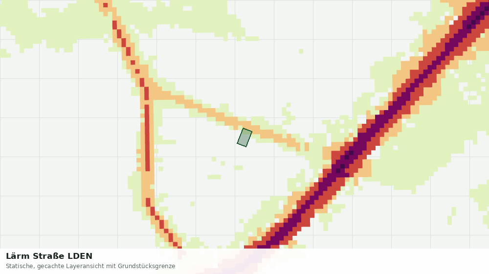 Statische Kartenansicht: Lärm Straße LDEN