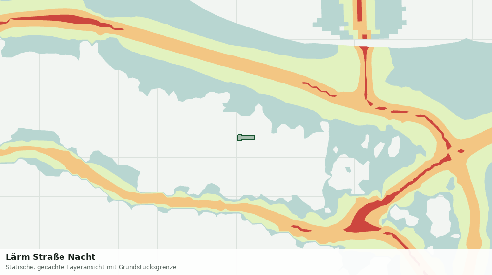 Statische Kartenansicht: Lärm Straße Nacht