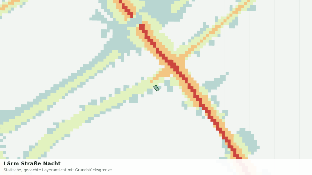 Statische Kartenansicht: Lärm Straße Nacht