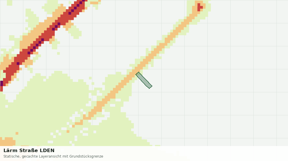 Statische Kartenansicht: Lärm Straße LDEN
