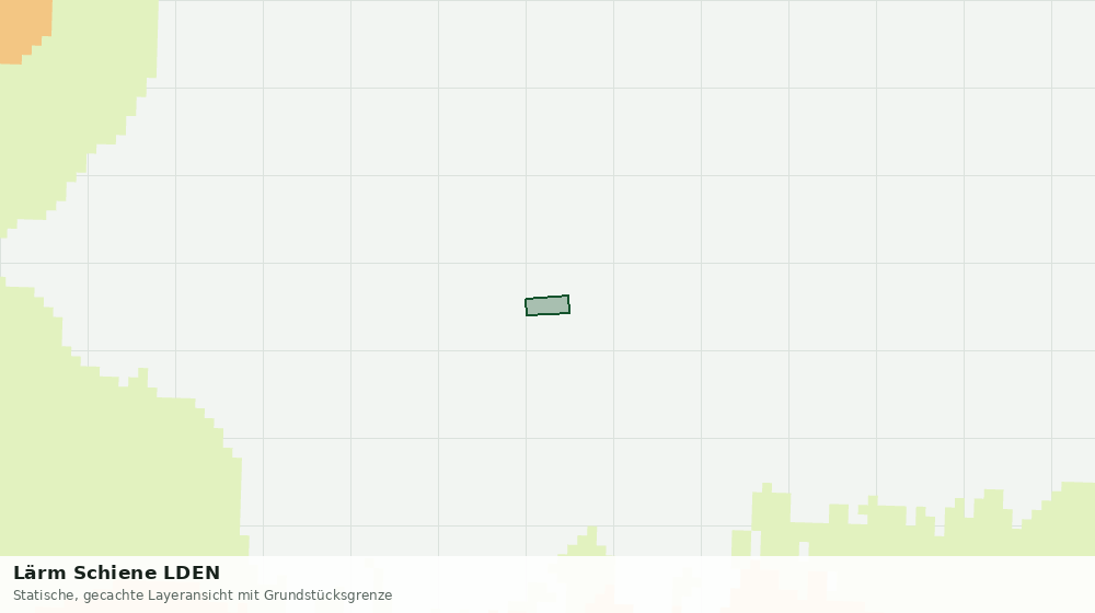 Statische Kartenansicht: Lärm Schiene LDEN