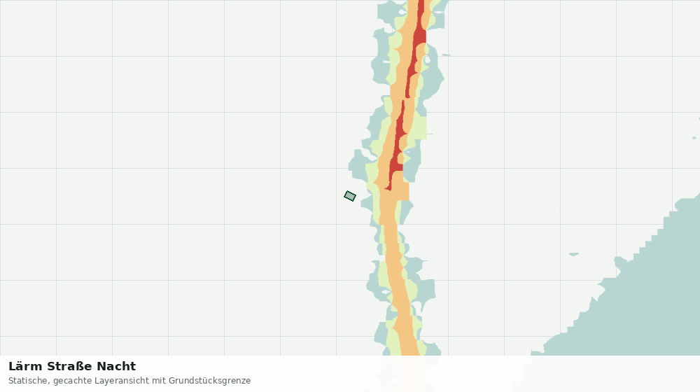 Statische Kartenansicht: Lärm Straße Nacht
