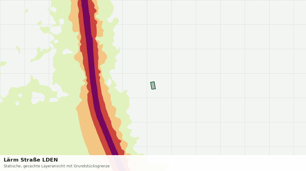 Statische Kartenansicht: Lärm Straße LDEN