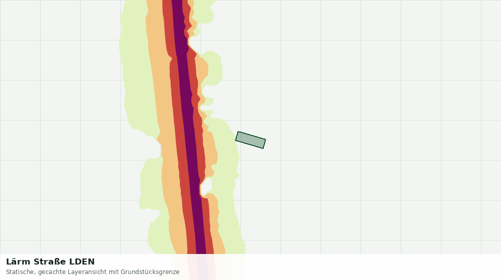 Statische Kartenansicht: Lärm Straße LDEN