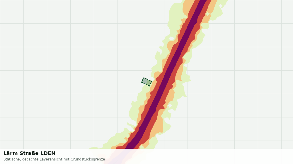 Statische Kartenansicht: Lärm Straße LDEN