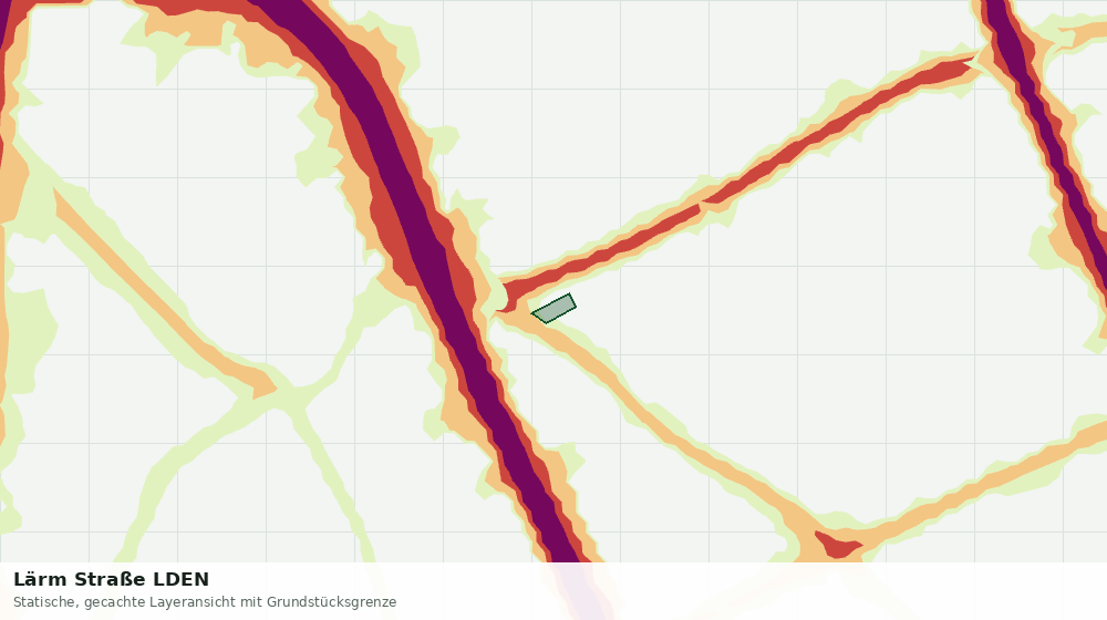Statische Kartenansicht: Lärm Straße LDEN