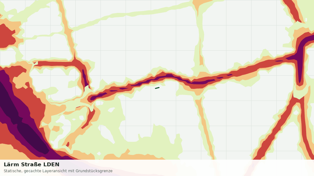 Statische Kartenansicht: Lärm Straße LDEN