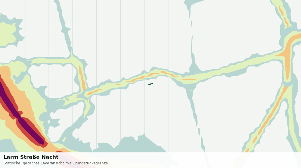 Statische Kartenansicht: Lärm Straße Nacht