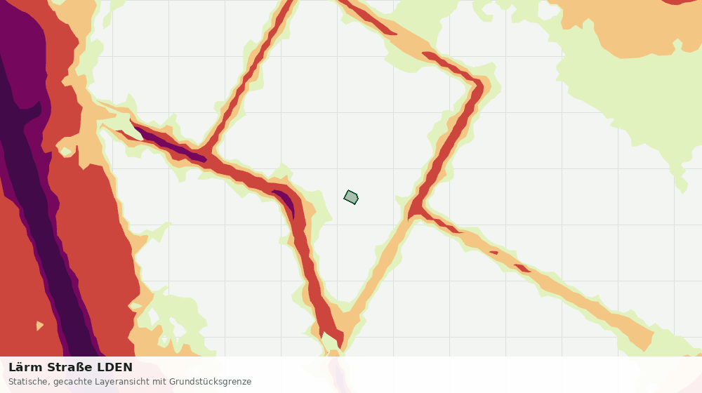 Statische Kartenansicht: Lärm Straße LDEN