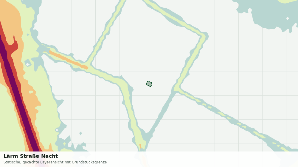Statische Kartenansicht: Lärm Straße Nacht