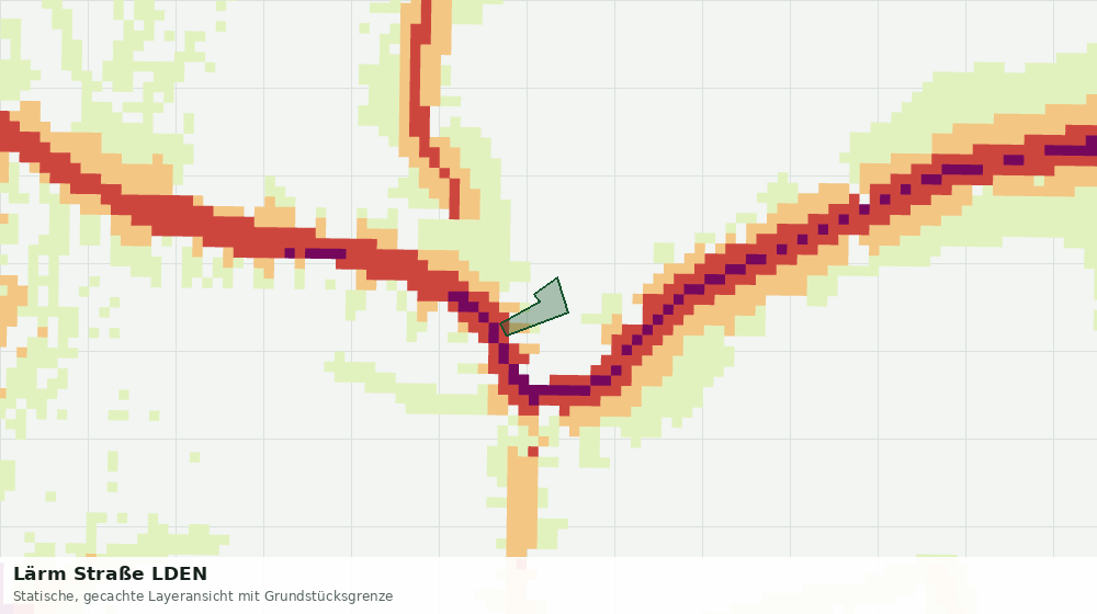Statische Kartenansicht: Lärm Straße LDEN