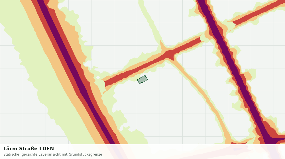 Statische Kartenansicht: Lärm Straße LDEN