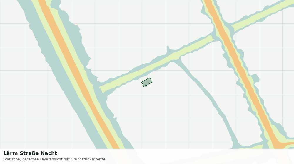 Statische Kartenansicht: Lärm Straße Nacht