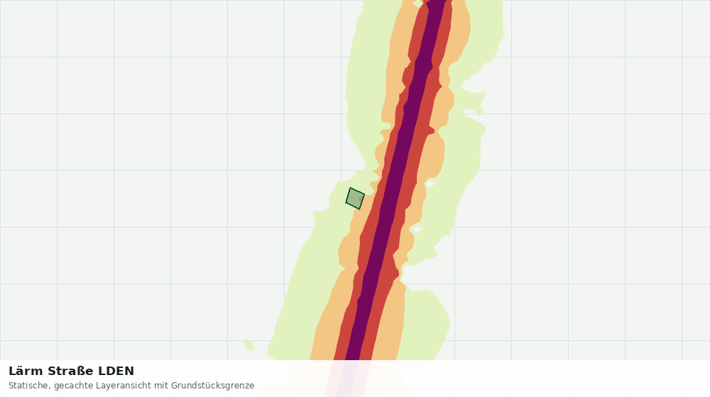Statische Kartenansicht: Lärm Straße LDEN