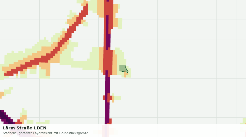 Statische Kartenansicht: Lärm Straße LDEN