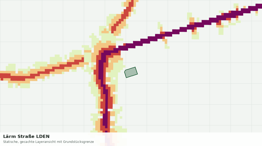Statische Kartenansicht: Lärm Straße LDEN