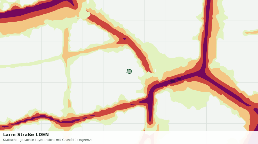 Statische Kartenansicht: Lärm Straße LDEN