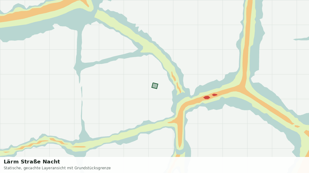 Statische Kartenansicht: Lärm Straße Nacht